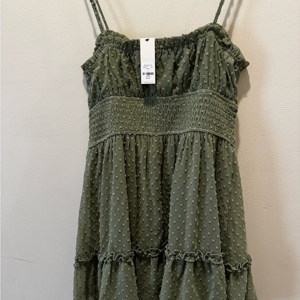 Francesca’s Mini Dress Green NWT Size Large